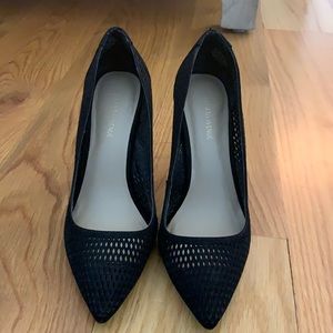 Women’s Black Mesh Heels